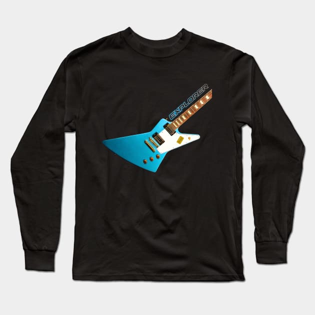 Explorer Celeste Long Sleeve T-Shirt by w.d.roswell